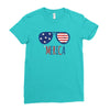 4th of July Ladies Fitted T-Shirt