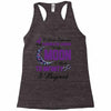 i love someone with pancreatic cancer to the moon &amp; back to infınıty Racerback Tank