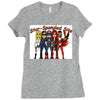 star spangled hammered Ladies Fitted T-Shirt