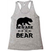 Beware Of The Bear Racerback Tank