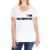 i like halloween day Ladies Curvy T-Shirt