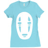 no face noface spirited away chibli manga anime tee Ladies Fitted T-Shirt