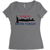 Patriot Day Never Forget Women's Triblend Scoop T-shirt