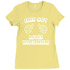this guy loves wisconsin Ladies Fitted T-Shirt