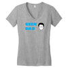 geek dad Women's V-Neck T-Shirt