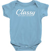 classy but i cuss a little Baby Bodysuit