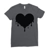 dripping heart melting heart Ladies Fitted T-Shirt