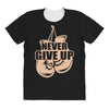 Never Give Up Uterine Cancer Awareness All Over Women's T-shirt