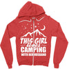 Camper Couple Girl White Zipper Hoodie