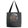 polygon bear graphic Tote Bags