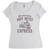 hot mess express Women's Triblend Scoop T-shirt