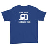 personalised your name caravan club funny gift Youth Tee
