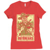 prevent outbreaks Ladies Fitted T-Shirt
