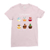 cupcakes Ladies Fitted T-Shirt