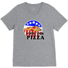 vote for pizza V-Neck Tee