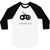 custom texti 3/4 Sleeve Shirt