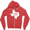 home texas outline Zipper Hoodie