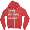 Feminism Noun Zipper Hoodie