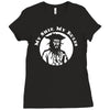 blackbeard pirate ship Ladies Fitted T-Shirt