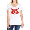 decepticon zoltar (mono) Ladies Curvy T-Shirt