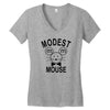 modest mouse rock band black hooded sweatshirt Women's V-Neck T-Shirt