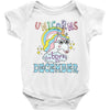 unicorns are born in december cute unicorn Baby Bodysuit