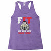 we all lift down here Racerback Tank