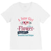 A June  Gir lLike A Flowers V-Neck Tee