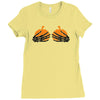 pumpkin boobs Ladies Fitted T-Shirt