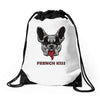 french kiss Drawstring Bags