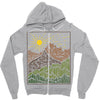 mountain line Zipper Hoodie