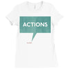 louder than words Ladies Fitted T-Shirt