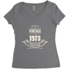 premium vintage 1973 classic perfectly aged limited edition Women's Triblend Scoop T-shirt