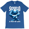 skinhead a way of life blue ideal birthday gift present. T-Shirt