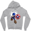 mega capt Zipper Hoodie