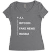 30 Seconds To Mars Topics Women's Triblend Scoop T-shirt