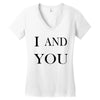 i and you Women's V-Neck T-Shirt
