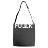 fuck you channel Adjustable Strap Totes