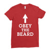 obey the beard funny Ladies Fitted T-Shirt