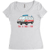 how i roll ambulance Women's Triblend Scoop T-shirt