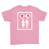 women thinking love Youth Tee