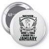 Never Underestimate Dog Rescuer Who Was Born January Pin-back button
