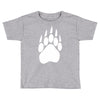 large bear paw print crew neck long sleeve Toddler T-shirt