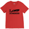 i shotgun zombies funny t shirt dead apocalypse s 3xl V-Neck Tee