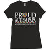 proud autism papa Ladies Fitted T-Shirt