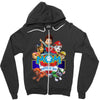 paw patrol birthday boy mom Zipper Hoodie