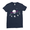 Saturn Swing Ladies Fitted T-Shirt