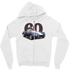 1960 ac cobra, `classic car ideal birthday gift present. Zipper Hoodie