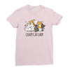 crazy cat lady Ladies Fitted T-Shirt