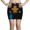 cookie monster gingerbread man ugly christmas sweater Mini Skirts